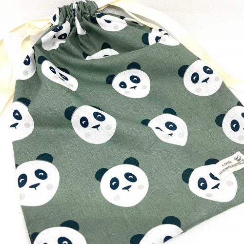 bolsa muda merienda panda verde